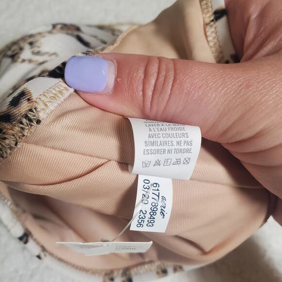 Aerie Leopard Print Bandeau + Cheekier Bikini Swim Set NWT Women's Medium - Picture 10 of 15